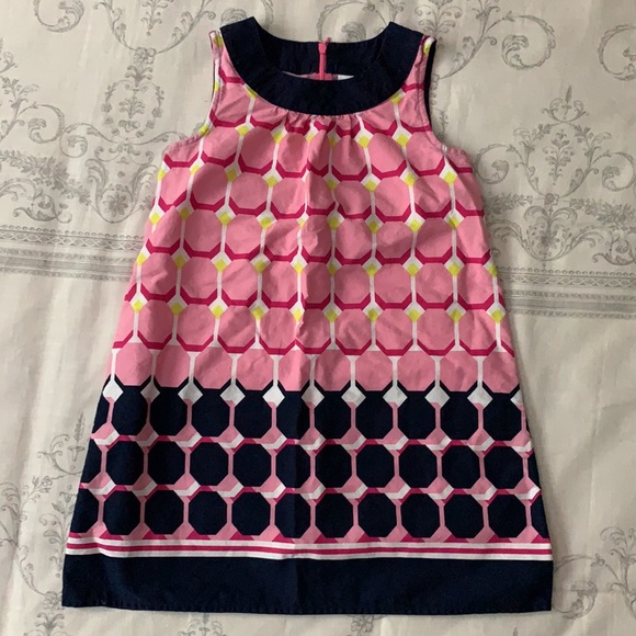 Gymboree Bright Ideas Geo Print Dress Sz 7